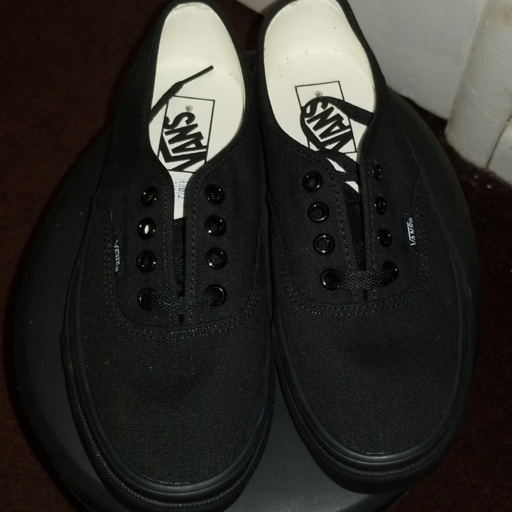 Black vans thick soles